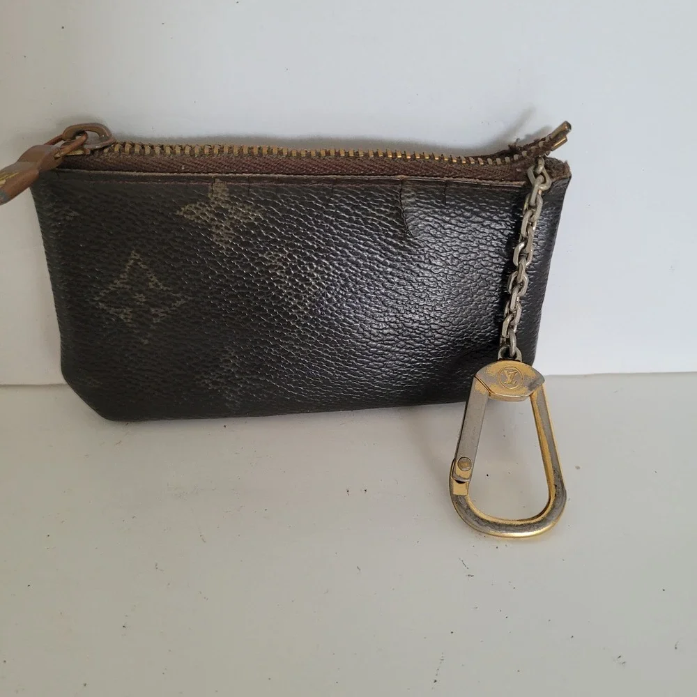 Louis Vuitton Monogram Cles Key Pouch Vintage Brown Canvas Wallet M62650